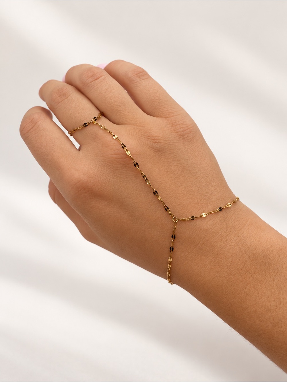 Crimp Link Hand Chain
